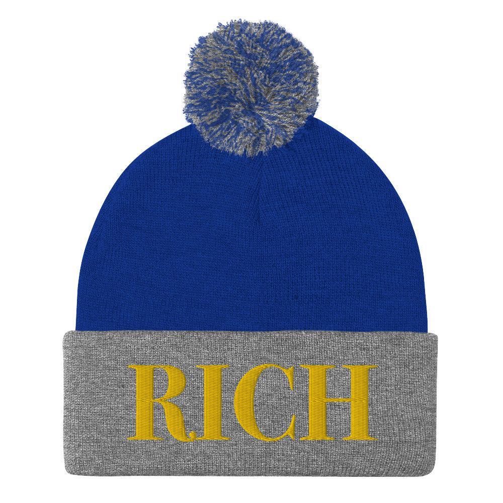 RICH BY XCLUSIF POETIX Pom-Pom Beanie