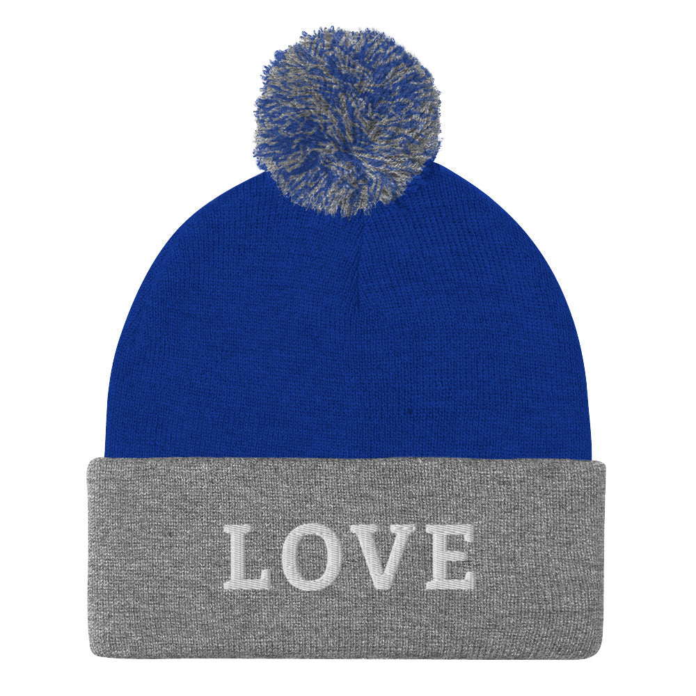 LOVE BY XCLUSIF POETIX Pom-Pom Beanie