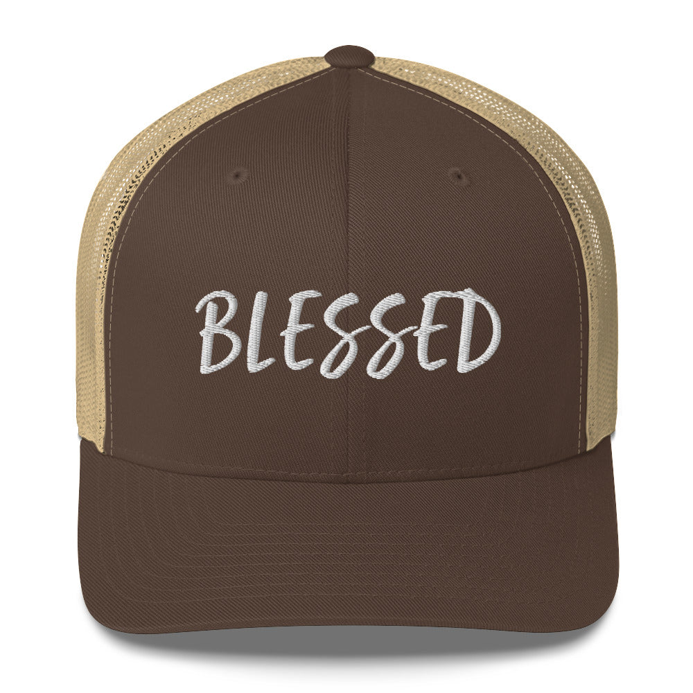 BLESSED BY XCLUSIF POETIX Trucker Cap