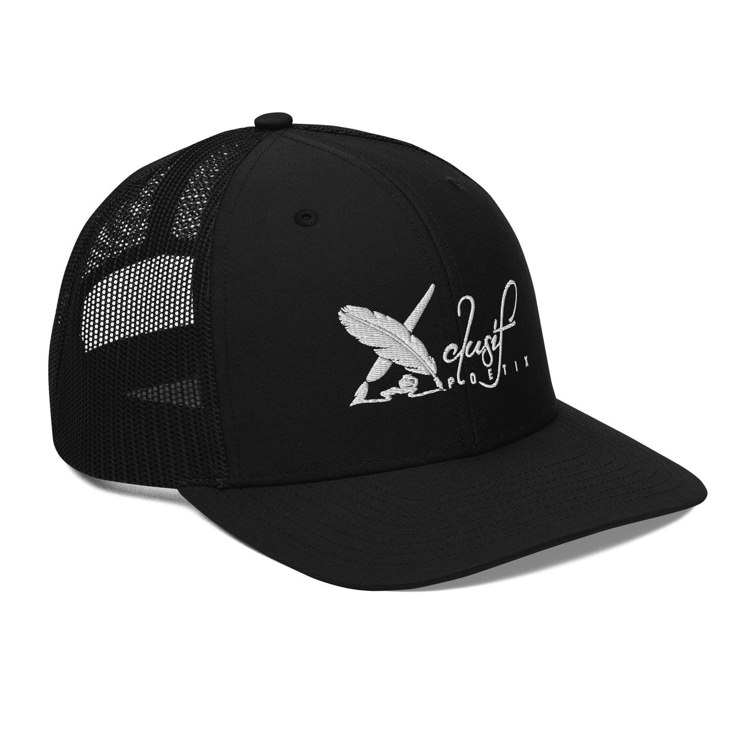 XCLUSIF POETIX WHITE LOGO Snapback Trucker Cap