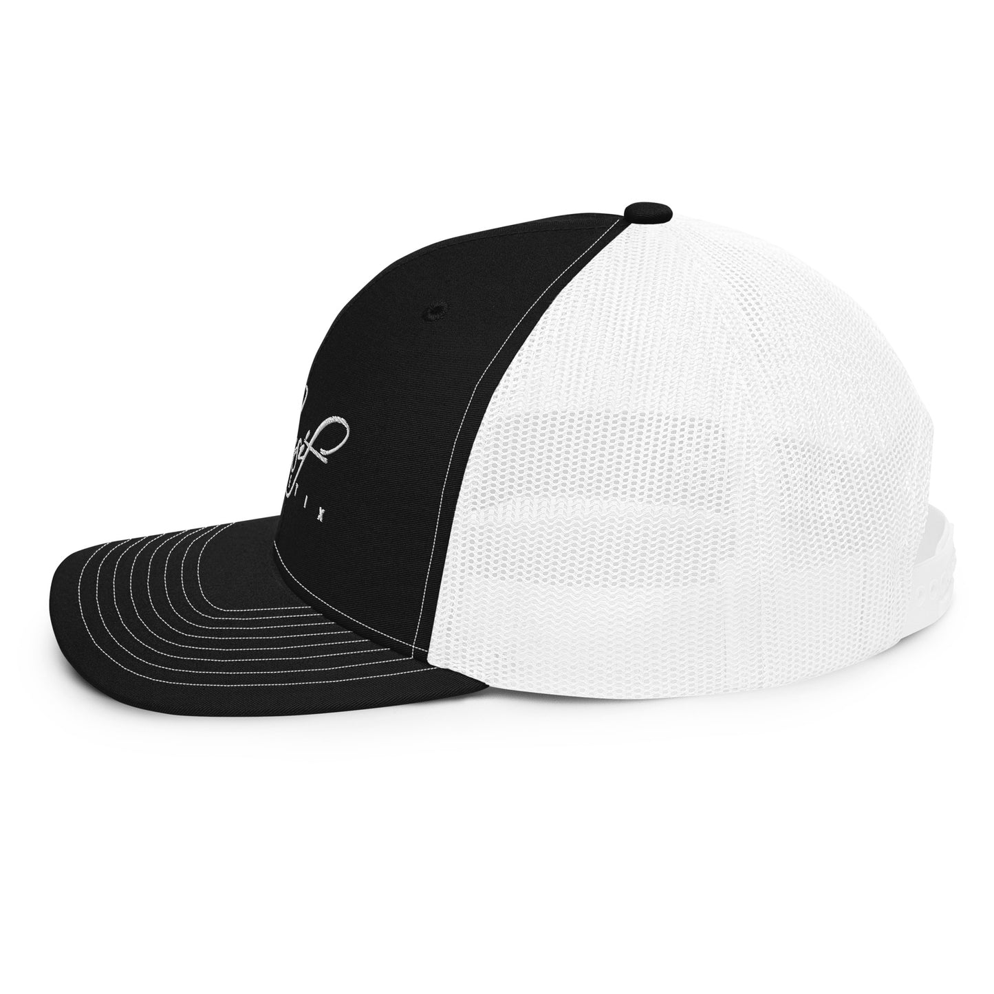 XCLUSIF POETIX WHITE LOGO Snapback Trucker Cap