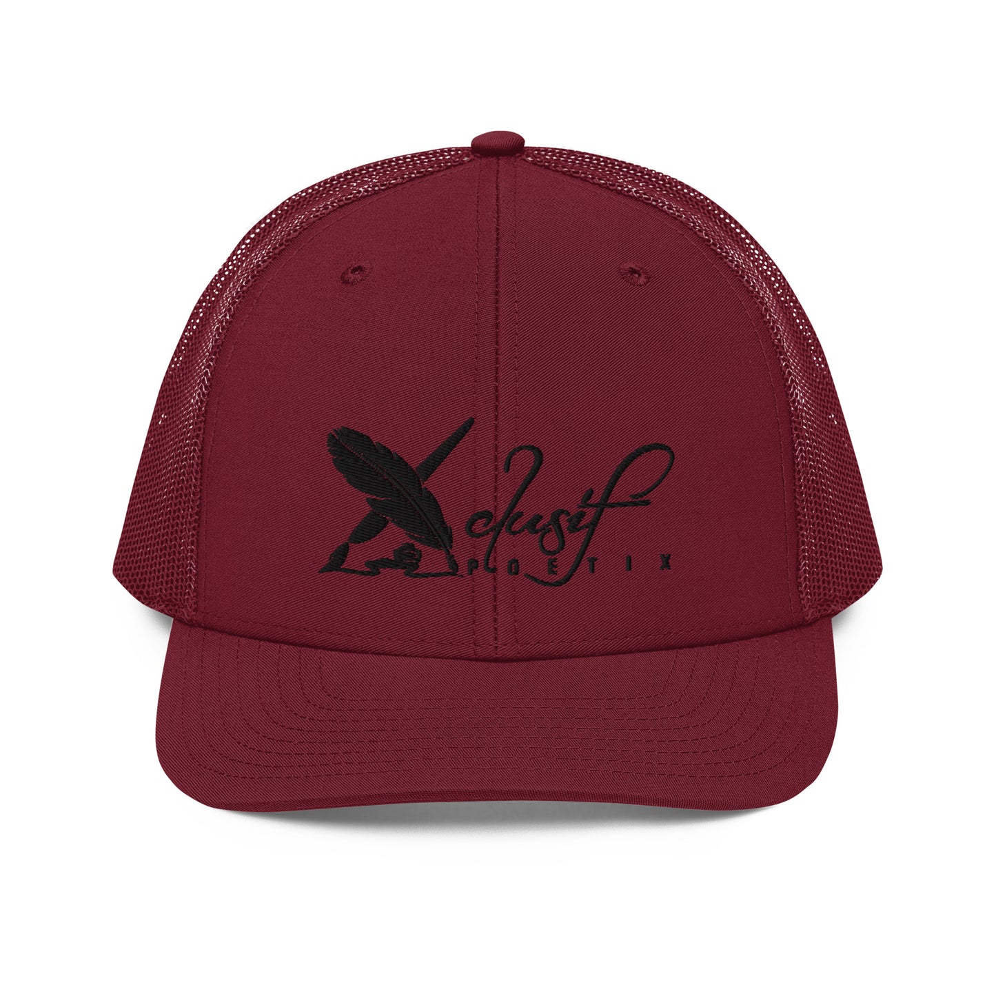 XCLUSIF POETIX BLACK LOGO Snapback Trucker Cap