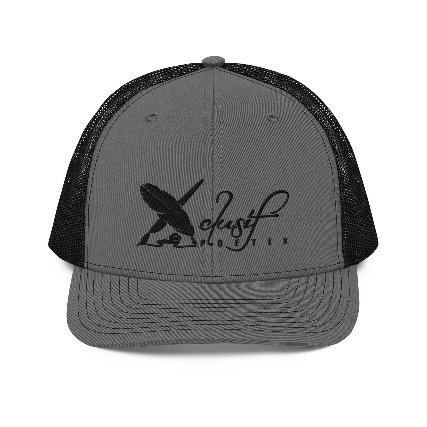 XCLUSIF POETIX BLACK LOGO Snapback Trucker Cap