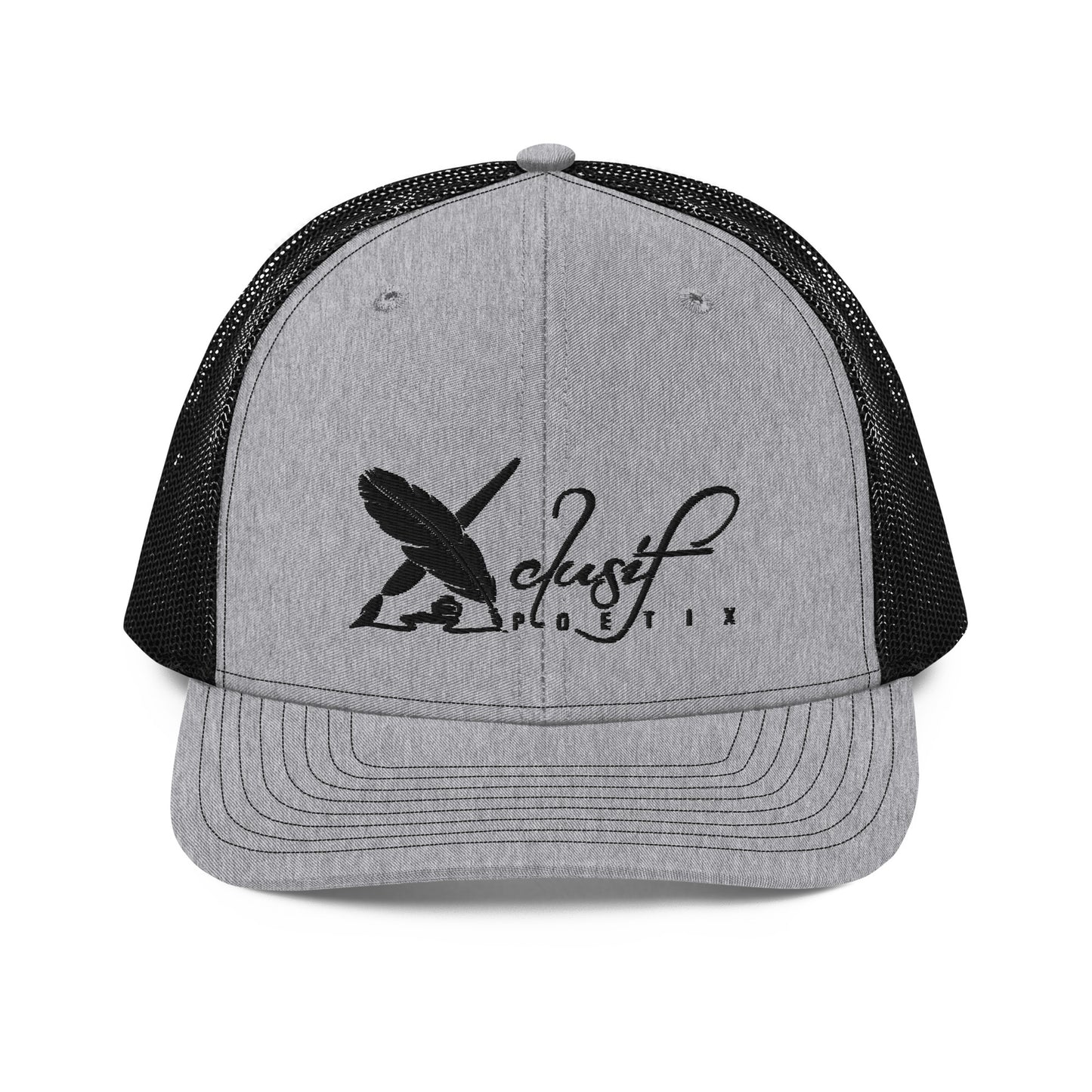 XCLUSIF POETIX BLACK LOGO Snapback Trucker Cap