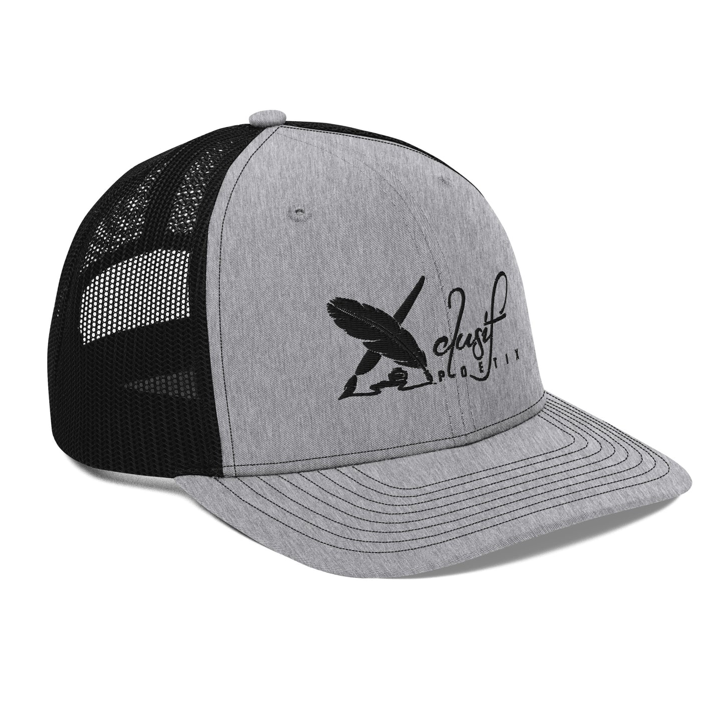 XCLUSIF POETIX BLACK LOGO Snapback Trucker Cap