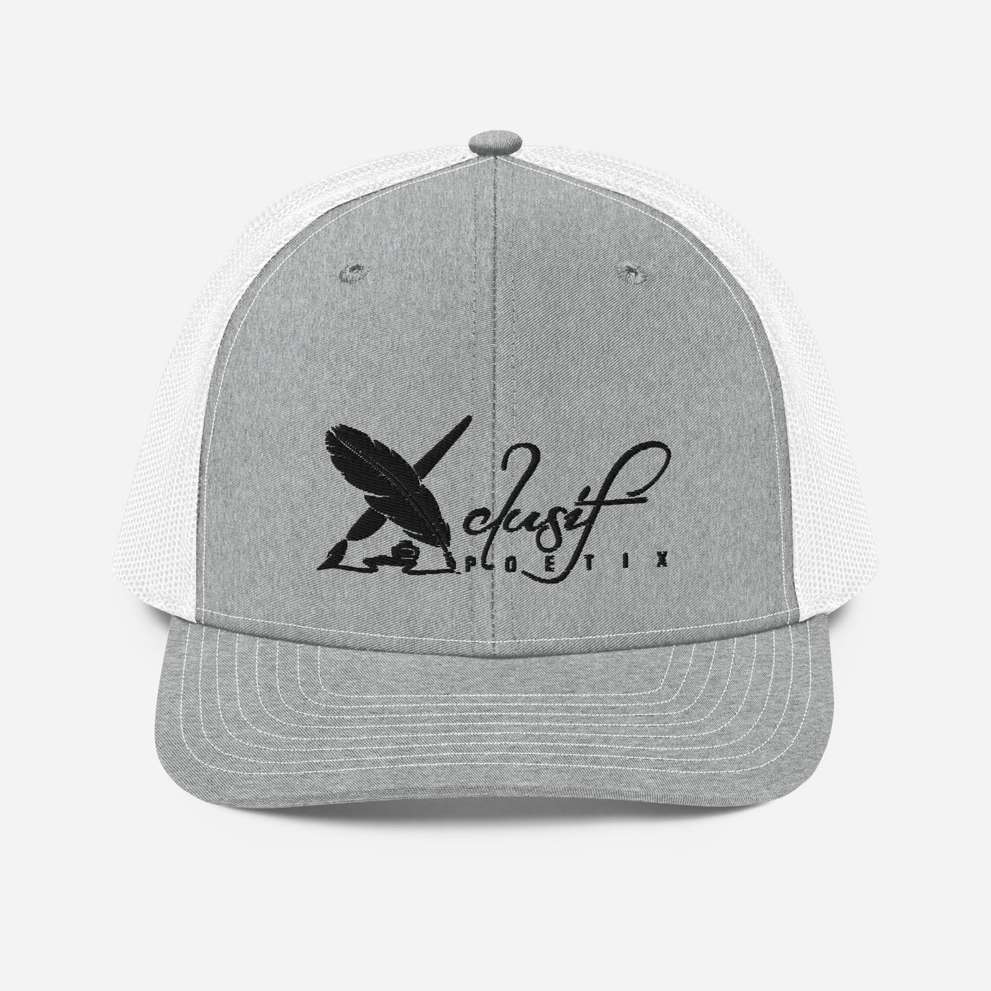 XCLUSIF POETIX BLACK LOGO Snapback Trucker Cap