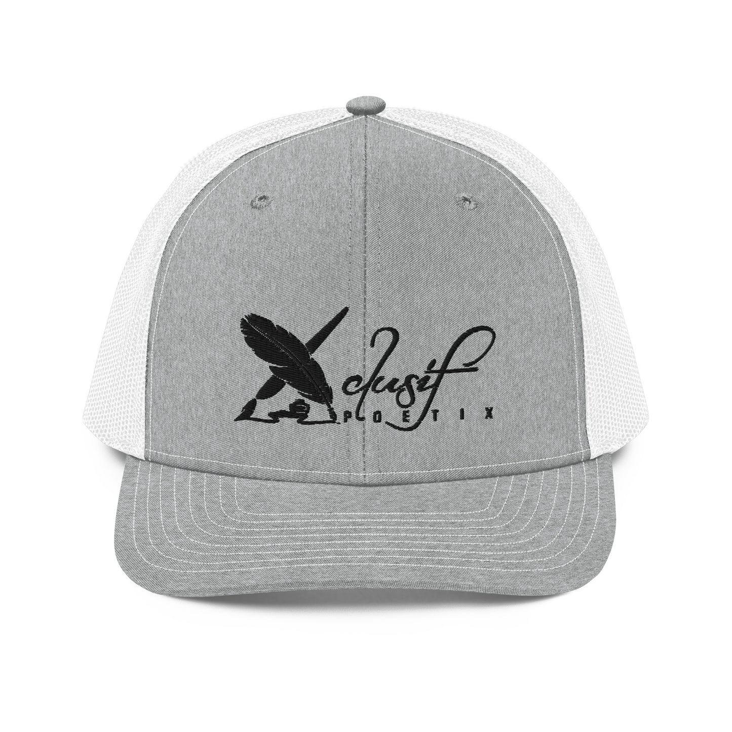 XCLUSIF POETIX BLACK LOGO Snapback Trucker Cap