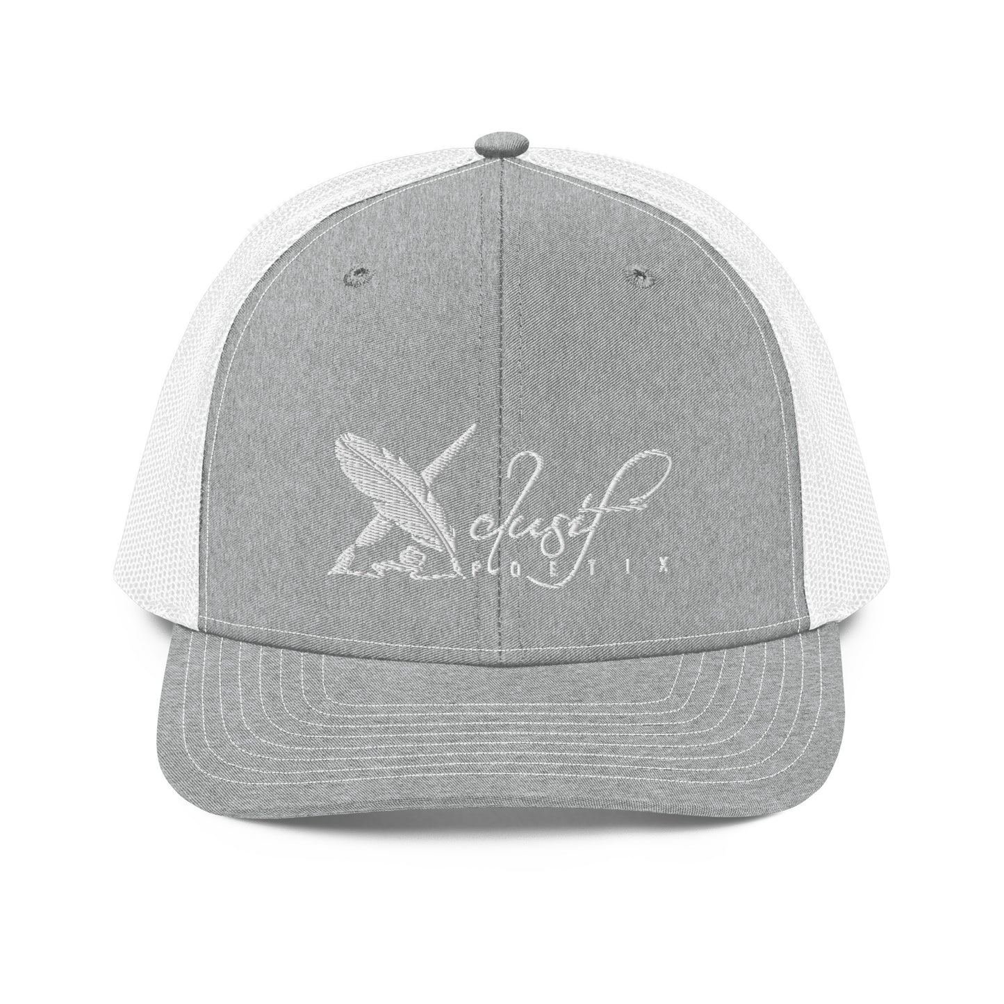 XCLUSIF POETIX WHITE LOGO Snapback Trucker Cap