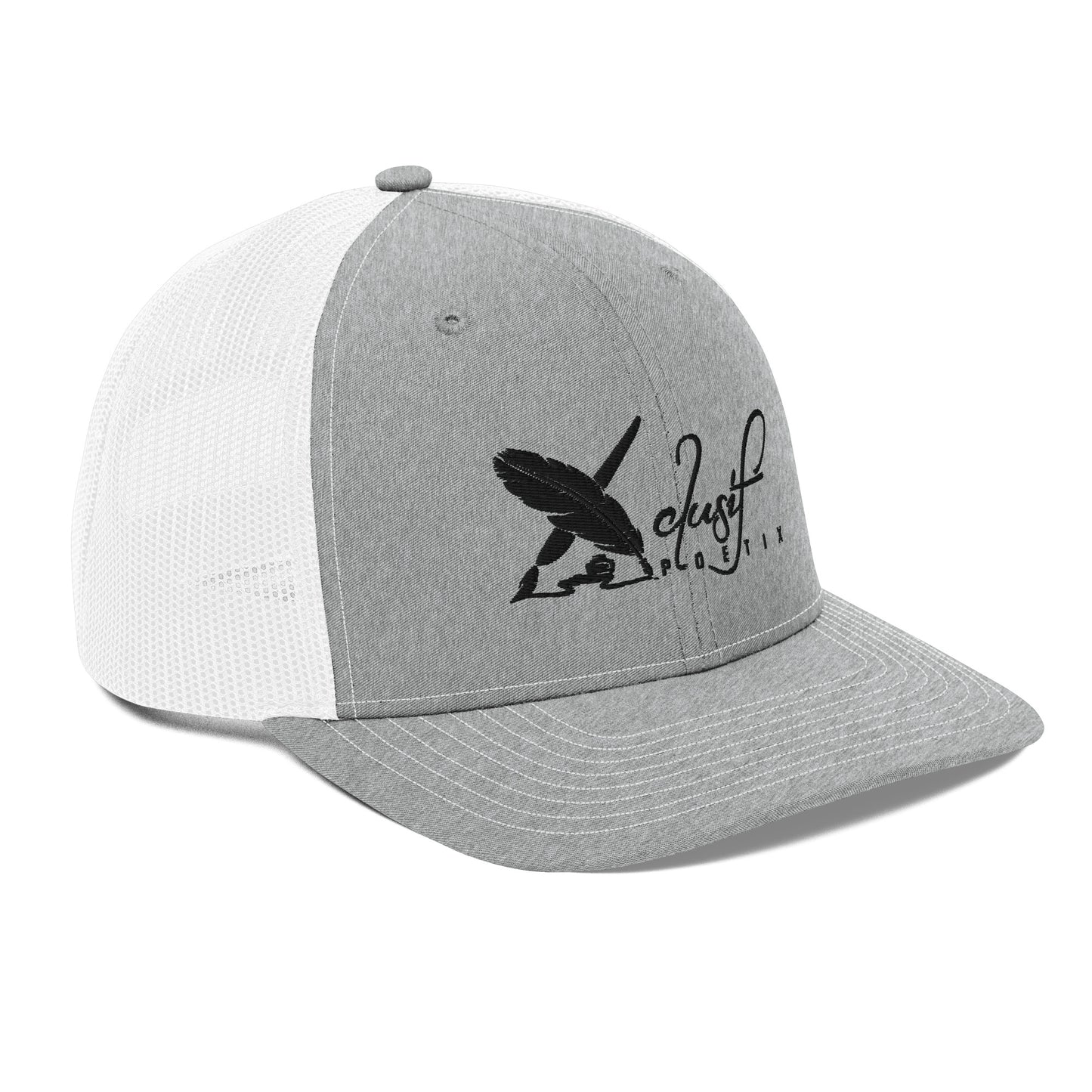 XCLUSIF POETIX BLACK LOGO Snapback Trucker Cap