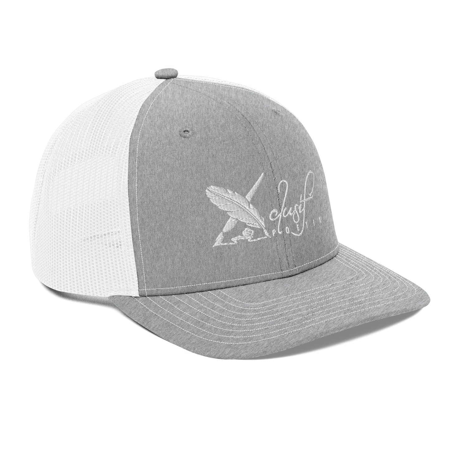 XCLUSIF POETIX WHITE LOGO Snapback Trucker Cap