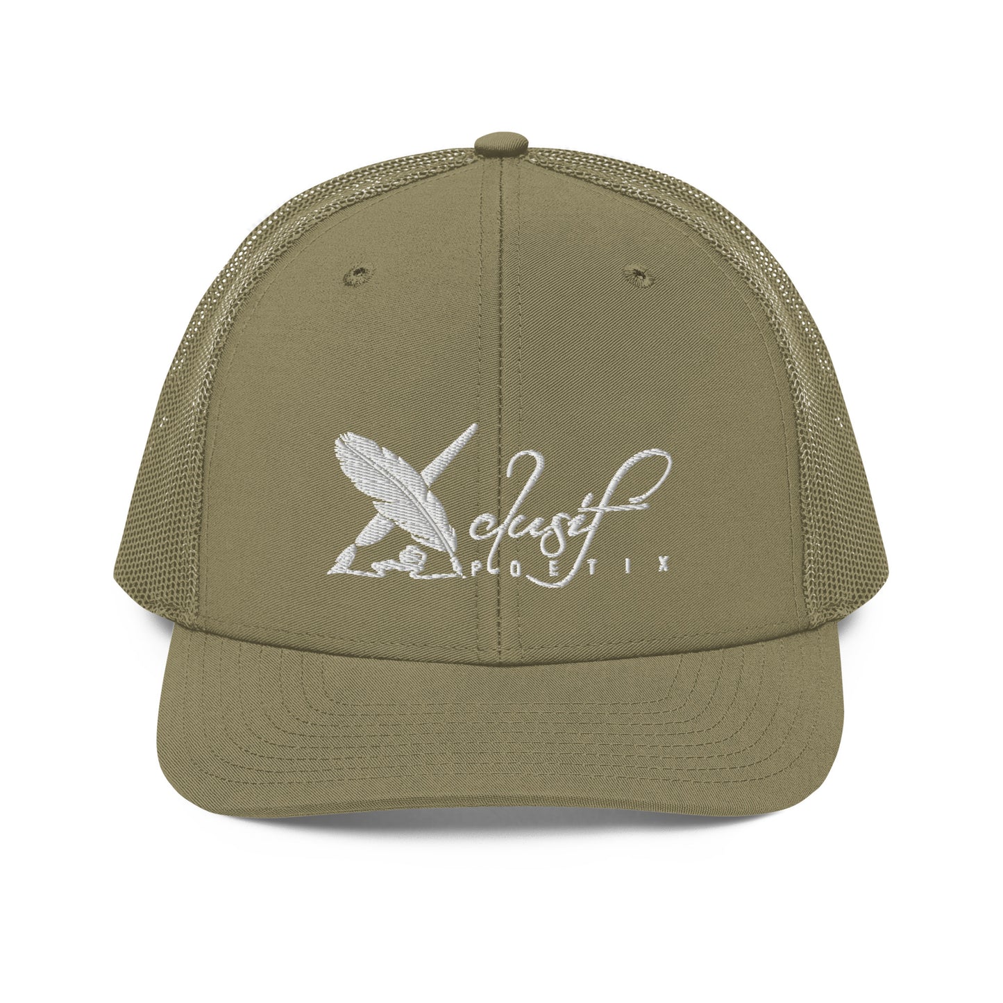 XCLUSIF POETIX WHITE LOGO Snapback Trucker Cap