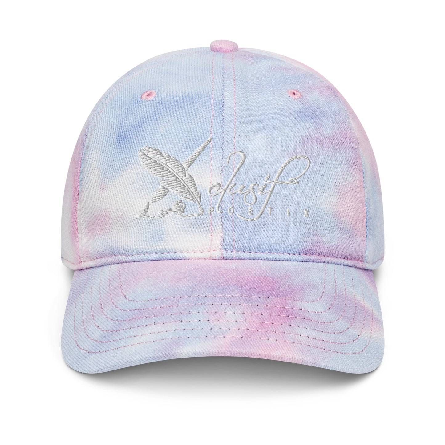 XCLUSIF POETIX WHITE LOGO Tie dye hat