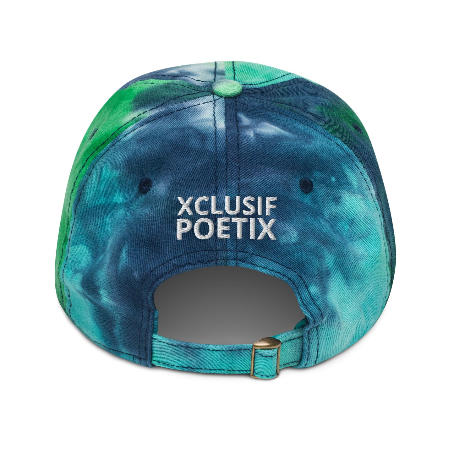 XCLUSIF POETIX WHITE LOGO Tie dye hat