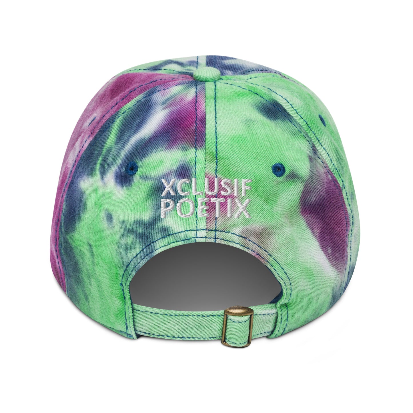 XCLUSIF POETIX WHITE LOGO Tie dye hat