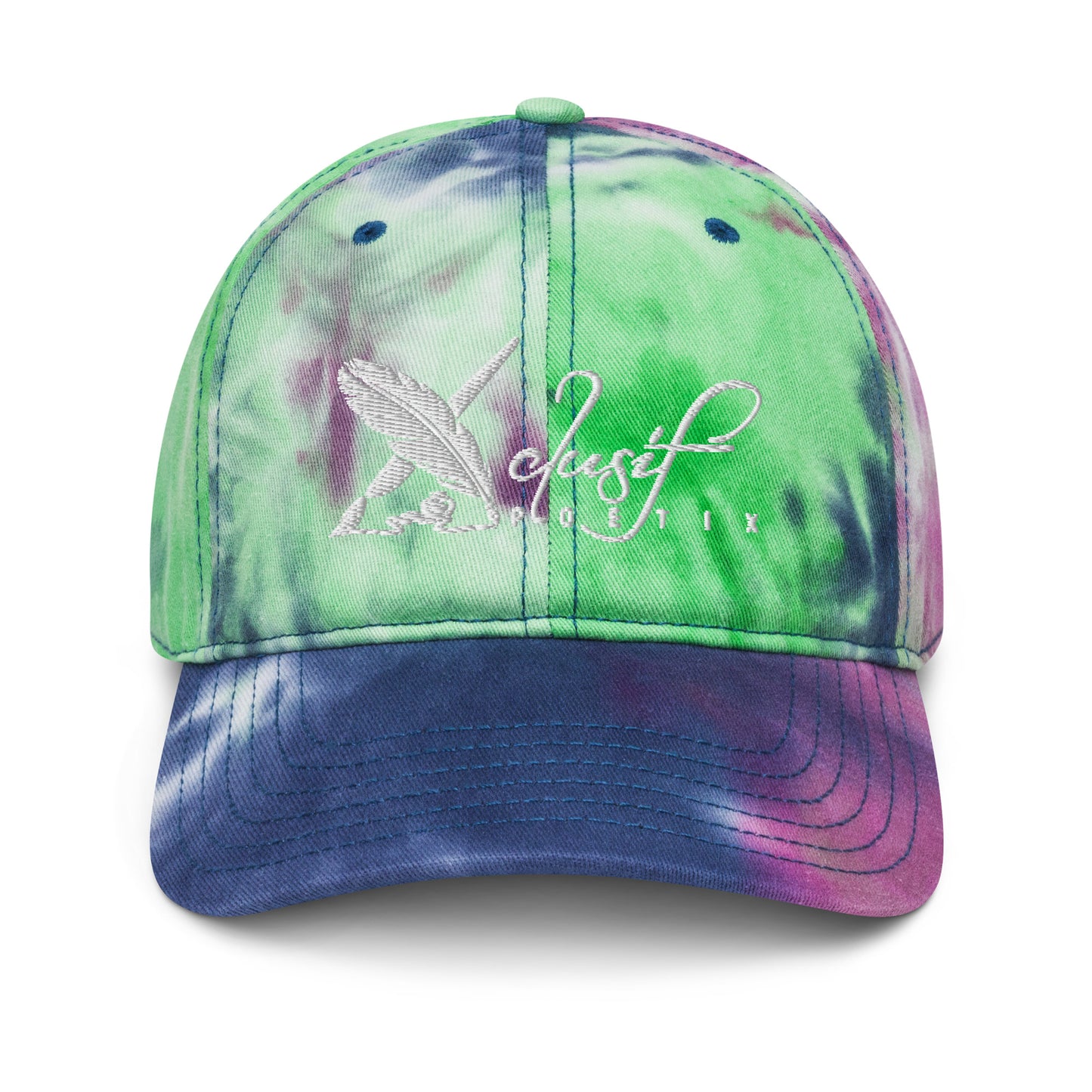 XCLUSIF POETIX WHITE LOGO Tie dye hat