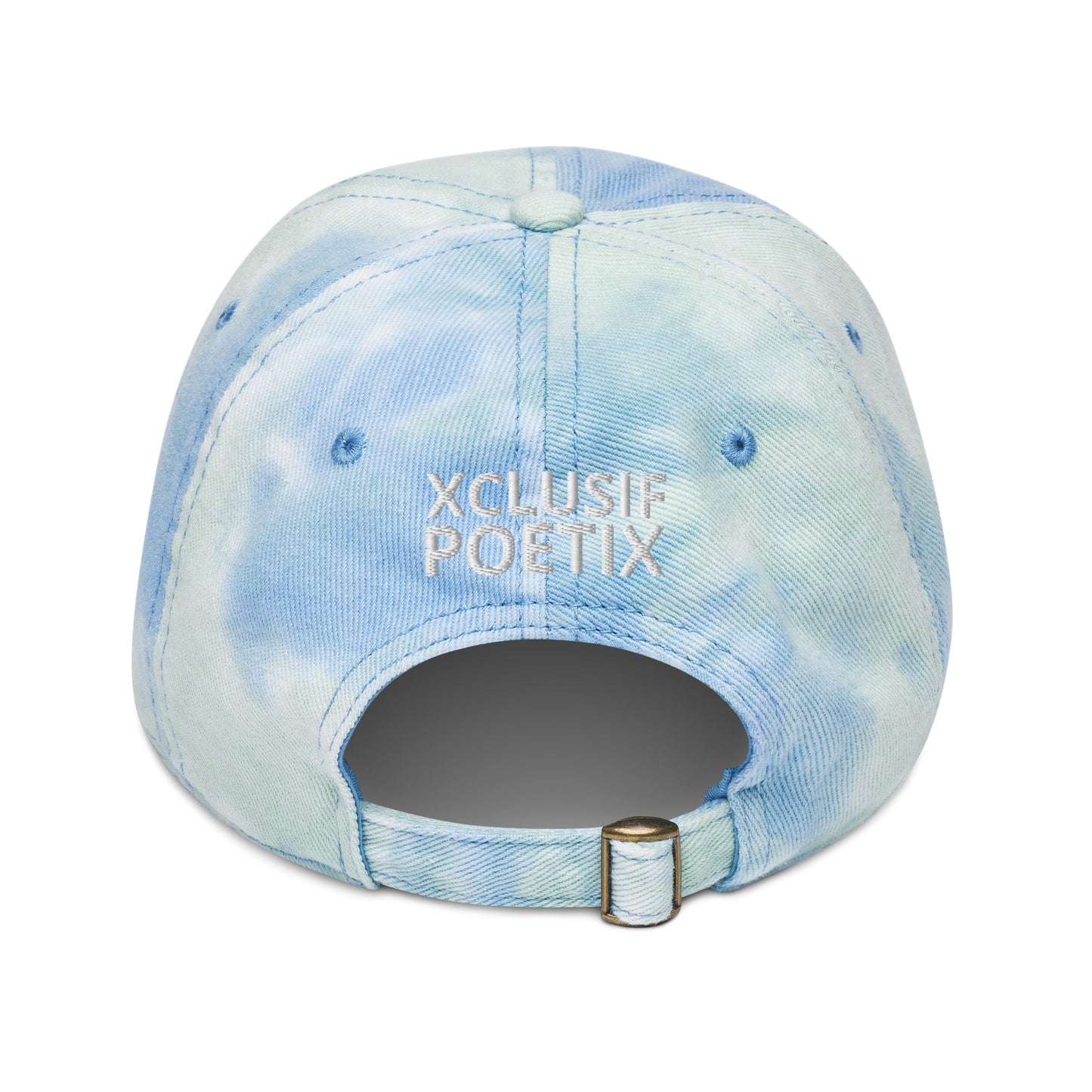 XCLUSIF POETIX WHITE LOGO Tie dye hat