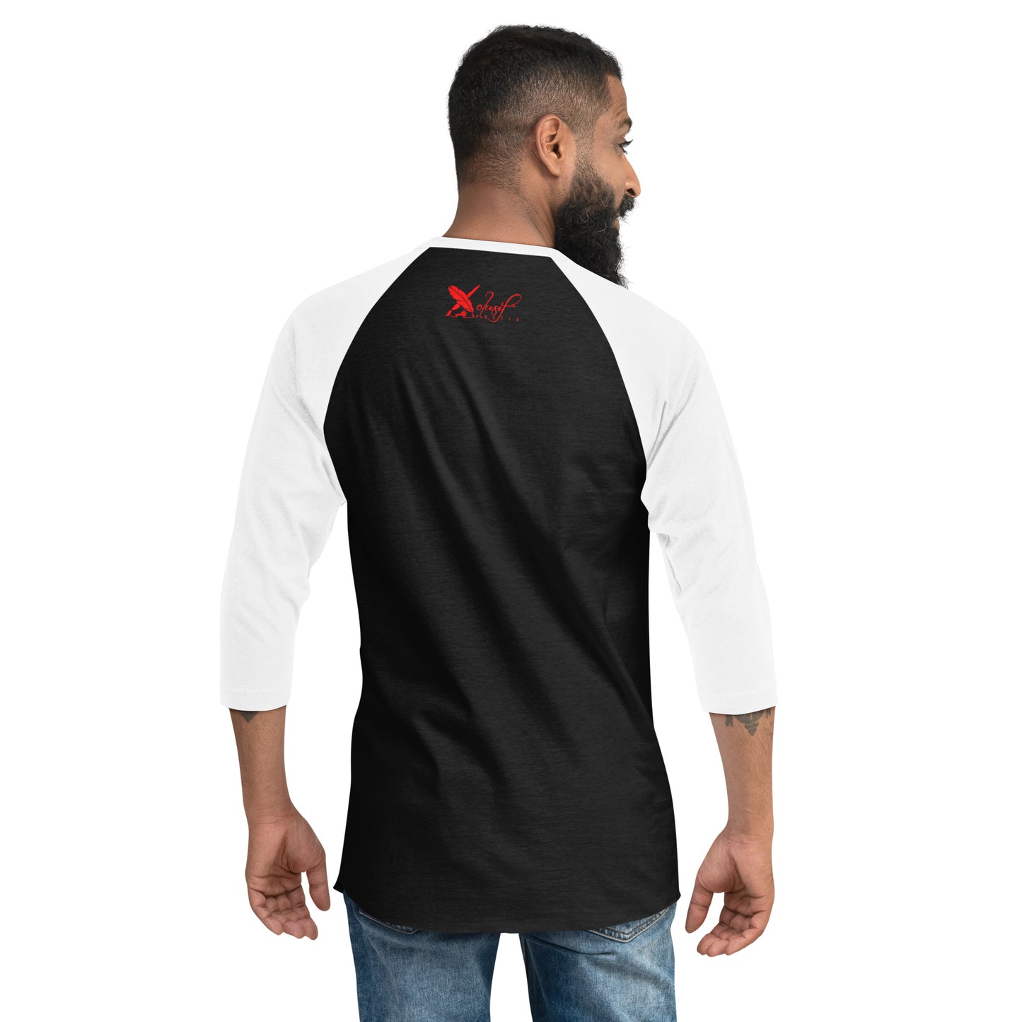 LOVE BY XCLUSIF POETIX 3/4 sleeve raglan shirt