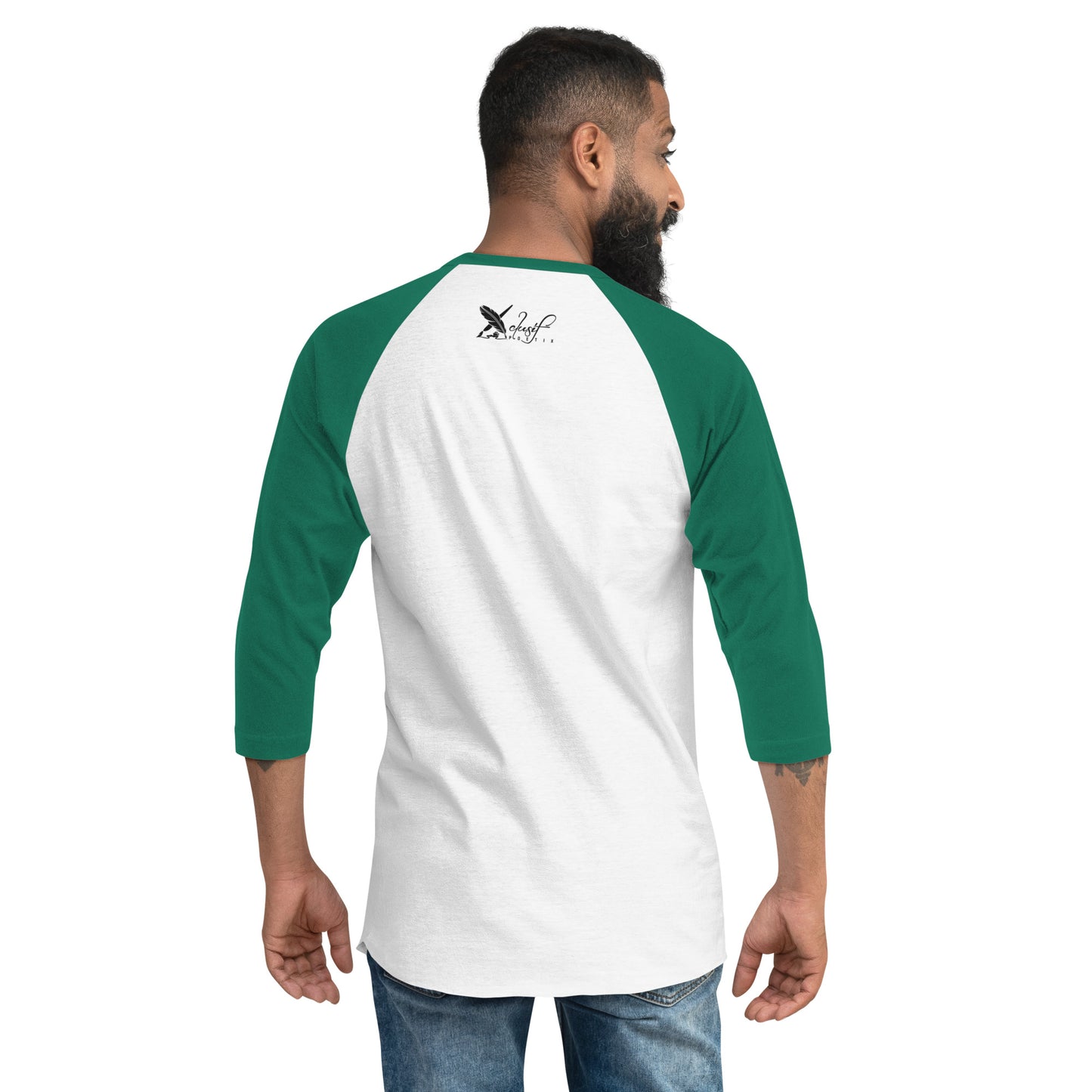 "LOVE ALWAYS WINS" BY XCLUSIF POETIX 3/4 sleeve raglan shirt