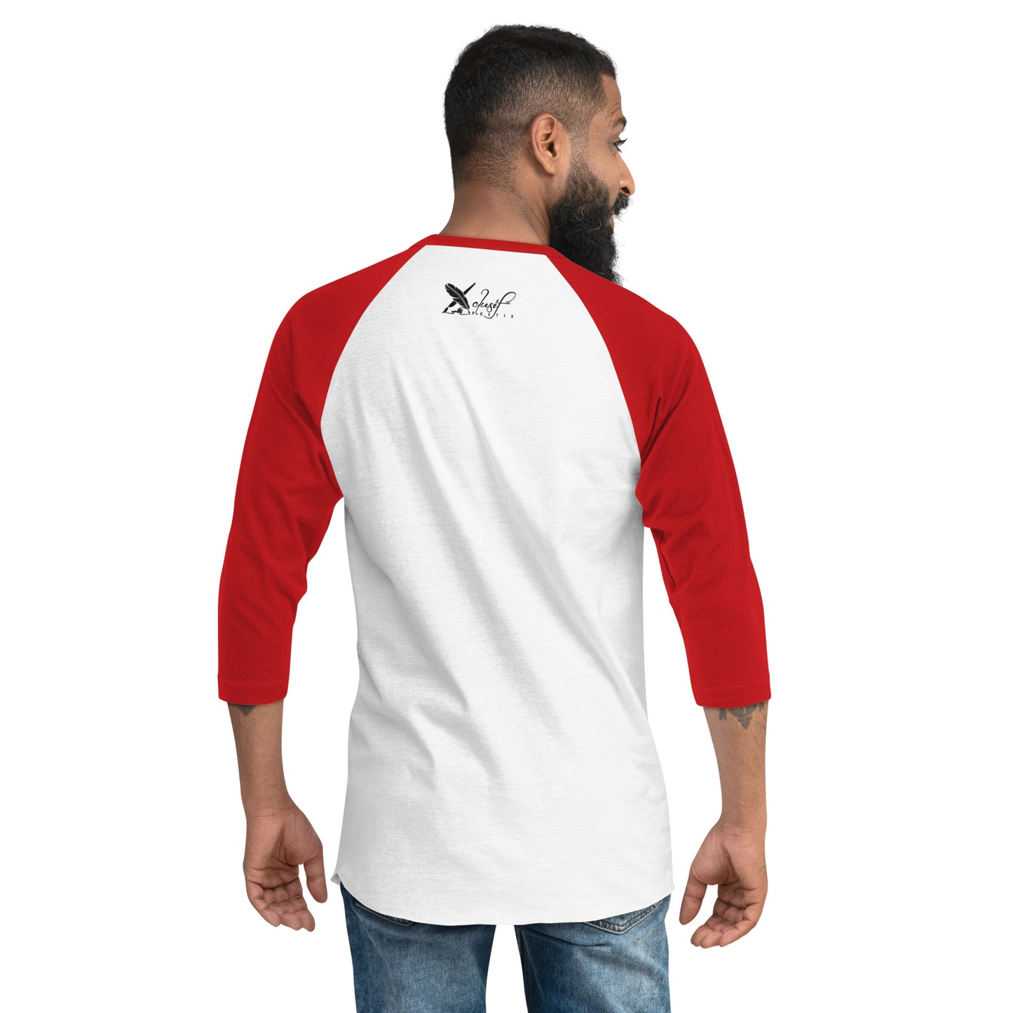 "LOVE ALWAYS WINS" BY XCLUSIF POETIX 3/4 sleeve raglan shirt