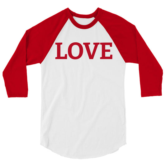 LOVE BY XCLUSIF POETIX 3/4 sleeve raglan shirt