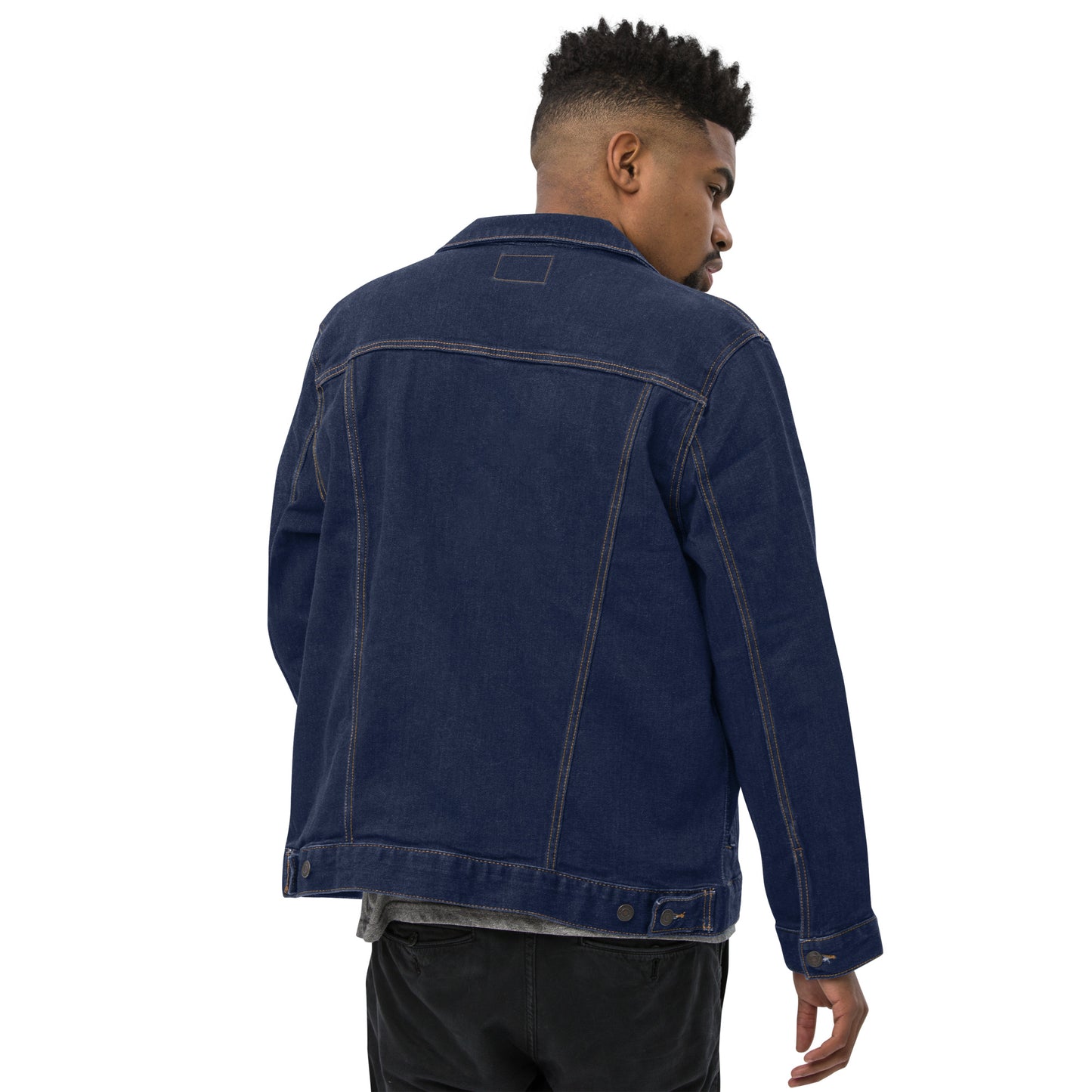 XCLUSIF POETIX GOLD LOGO Unisex denim jacket