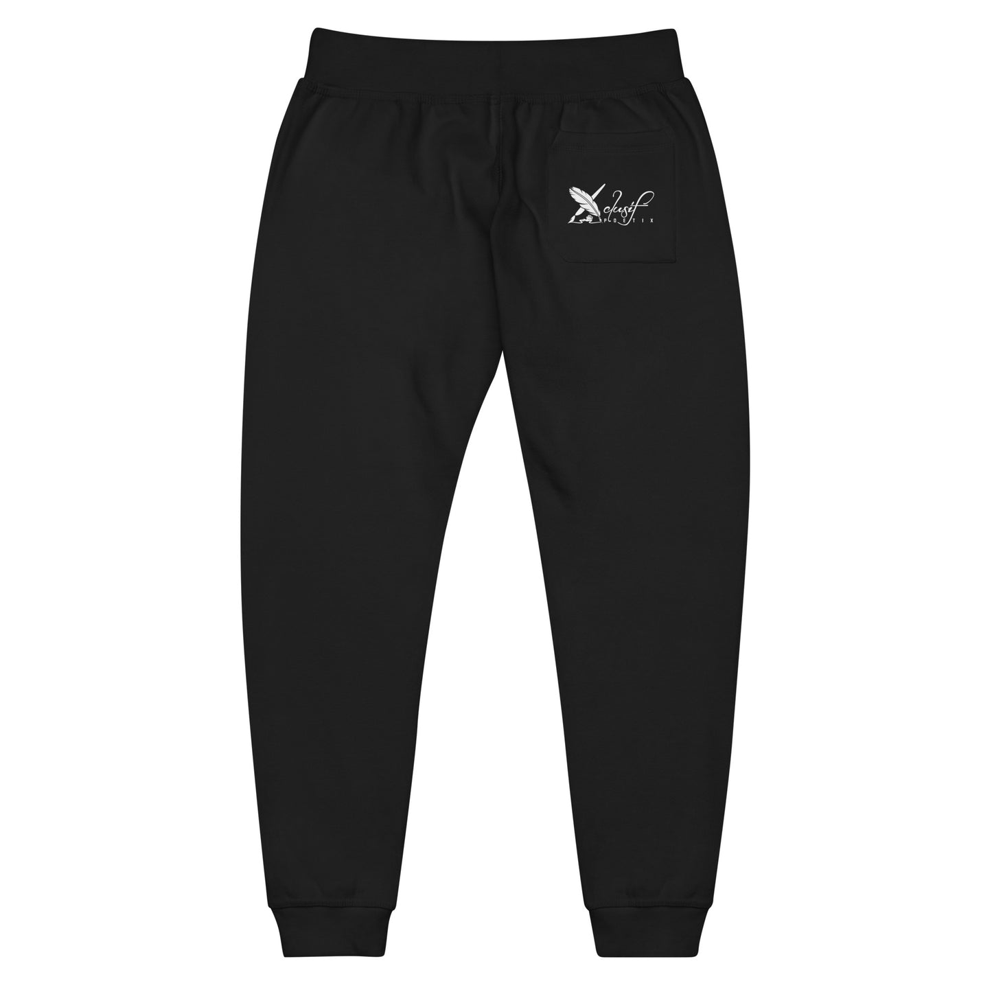 XCLUSIF POETIX WHITE LOGO Unisex fleece sweatpants