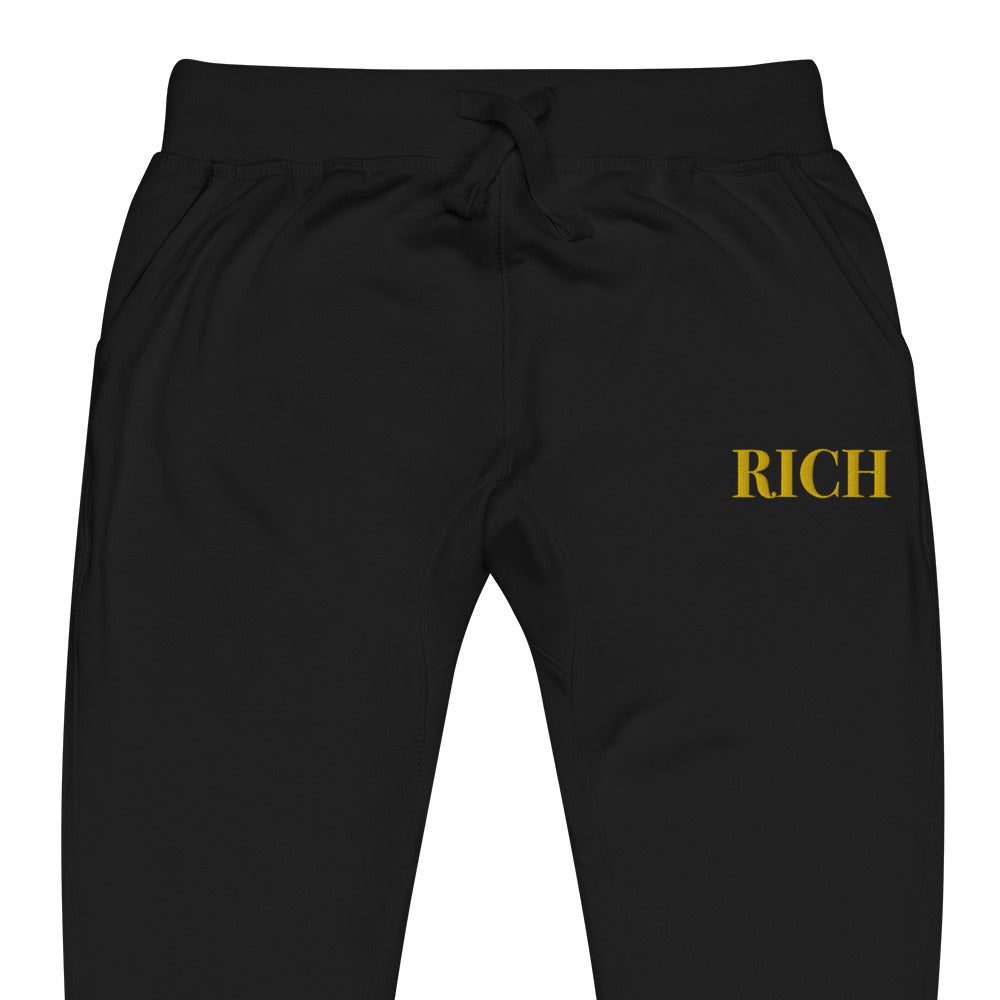 RICH BY XCLUSIF POETIX Embroidery Unisex fleece sweatpants