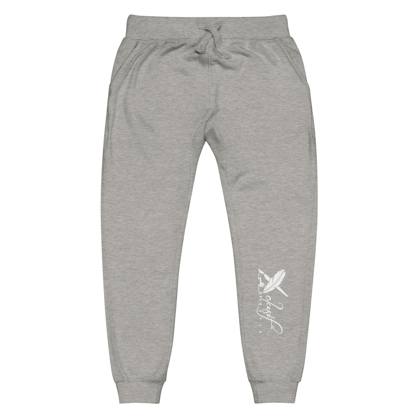 XCLUSIF POETIX WHITE LOGO Unisex fleece sweatpants