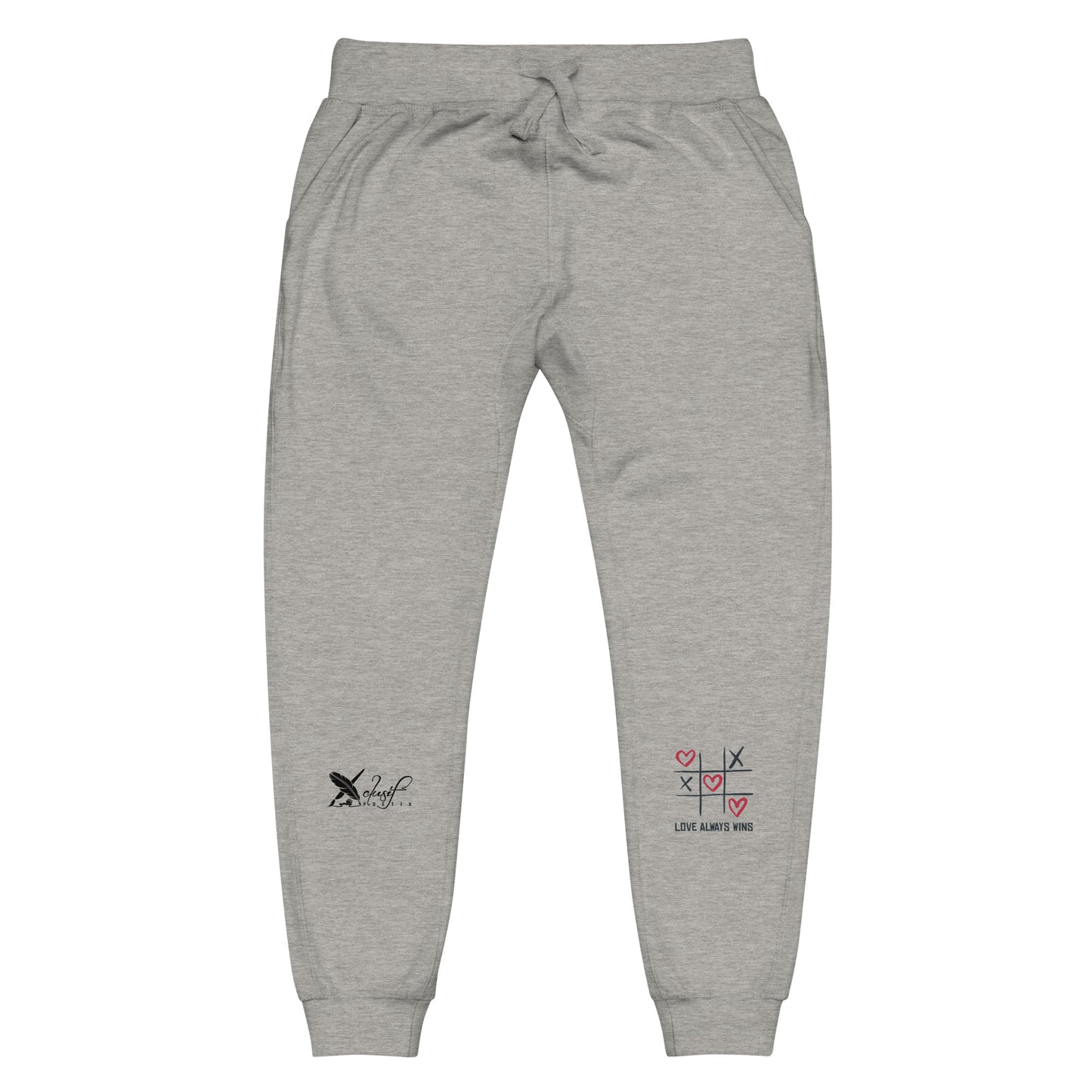 "LOVE ALWAYS WINS" BY XCLUSIF POETIX Unisex fleece sweatpants