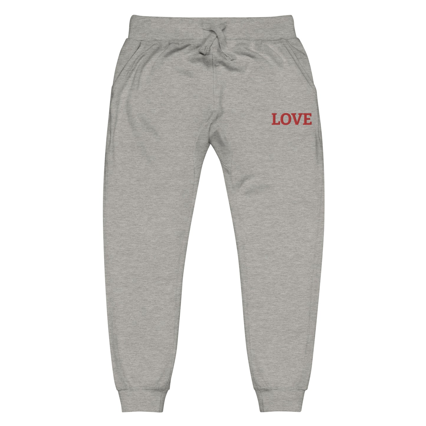 LOVE BY XCLUSIF POETIX Embroidery Unisex fleece sweatpants