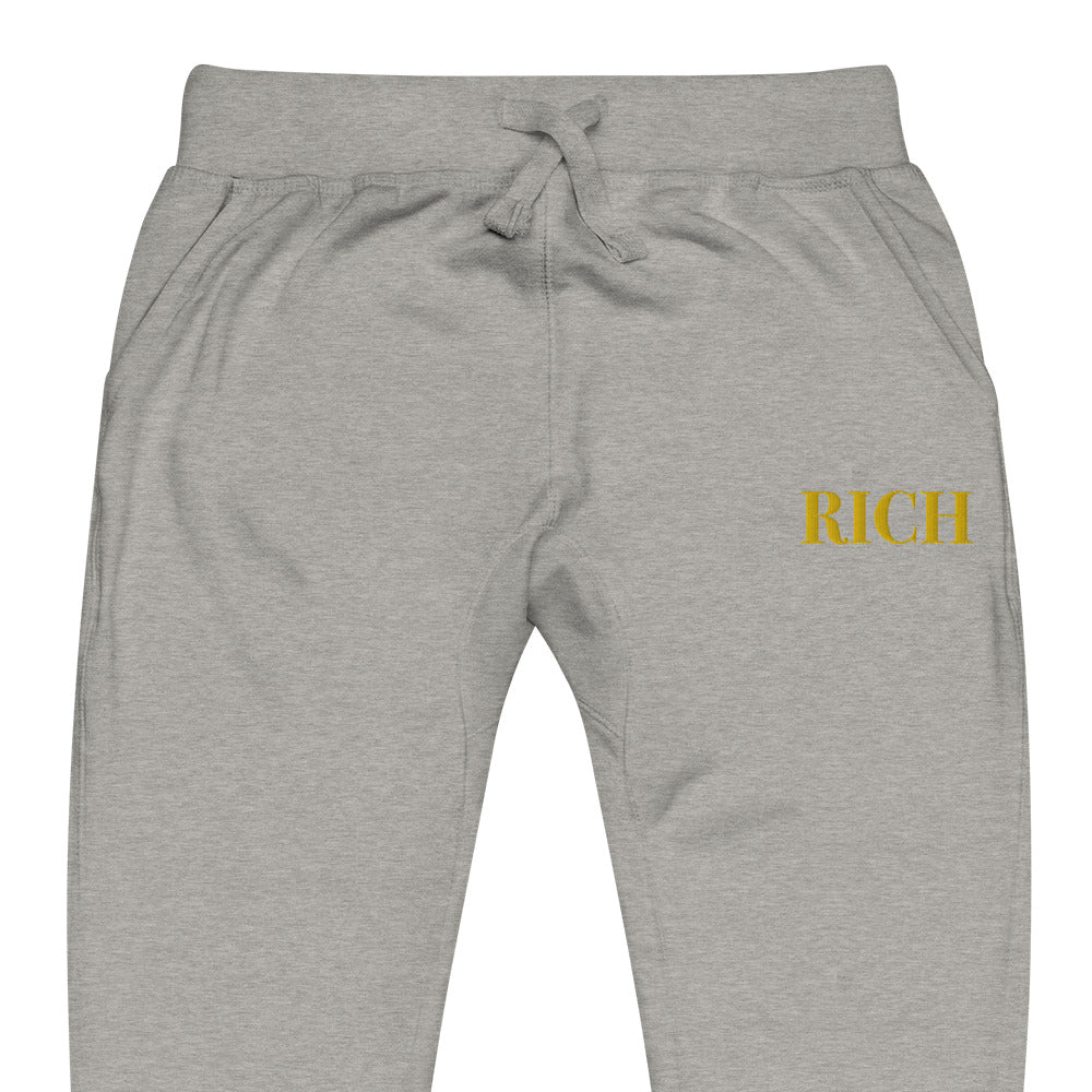 RICH BY XCLUSIF POETIX Embroidery Unisex fleece sweatpants