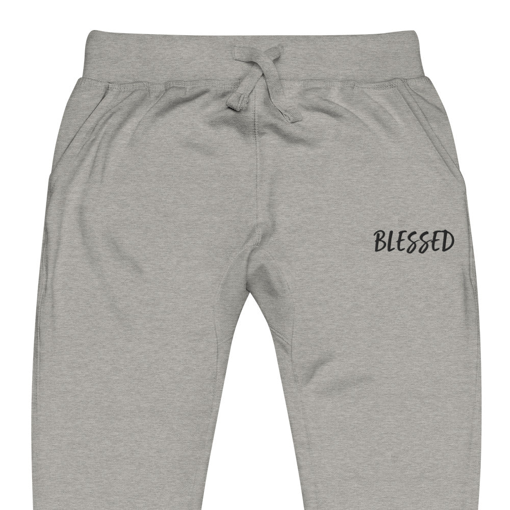 BLESSED BY XCLUSIF POETIX EMBROIDERY Unisex fleece sweatpants