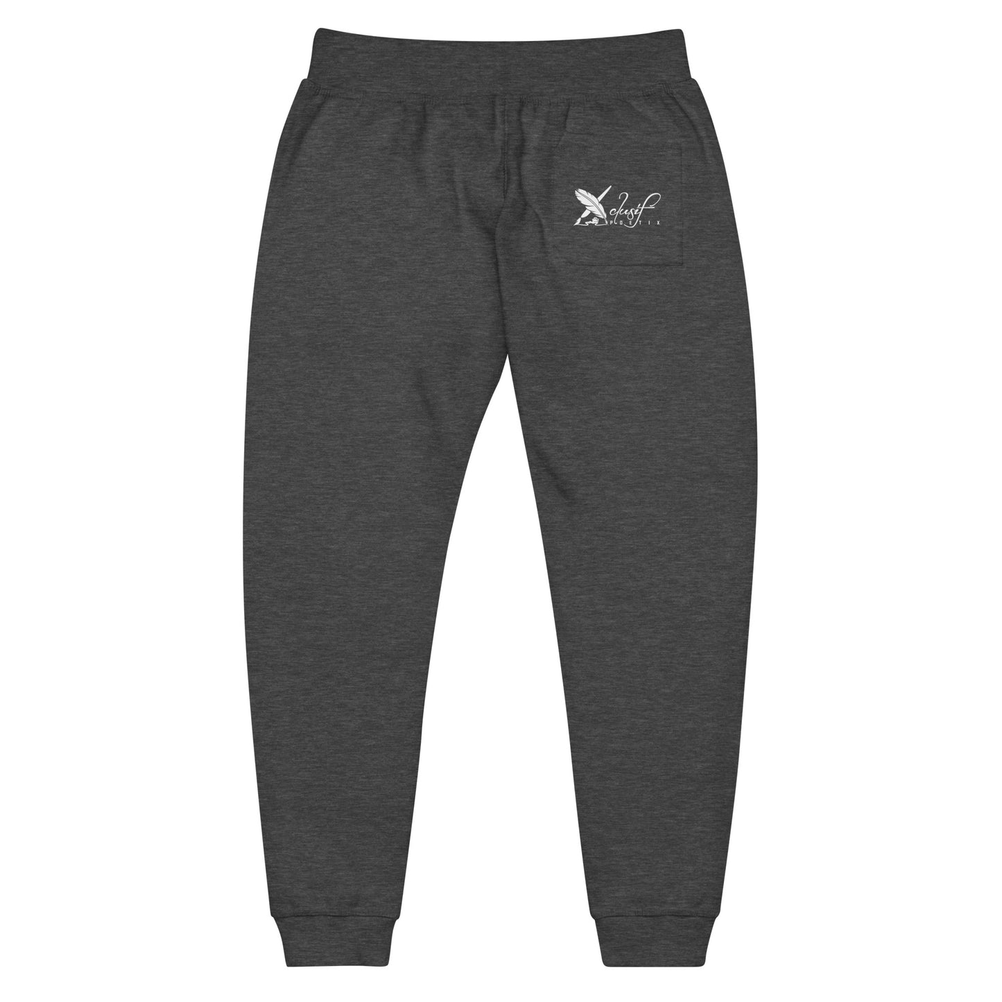 XCLUSIF POETIX WHITE LOGO Unisex fleece sweatpants