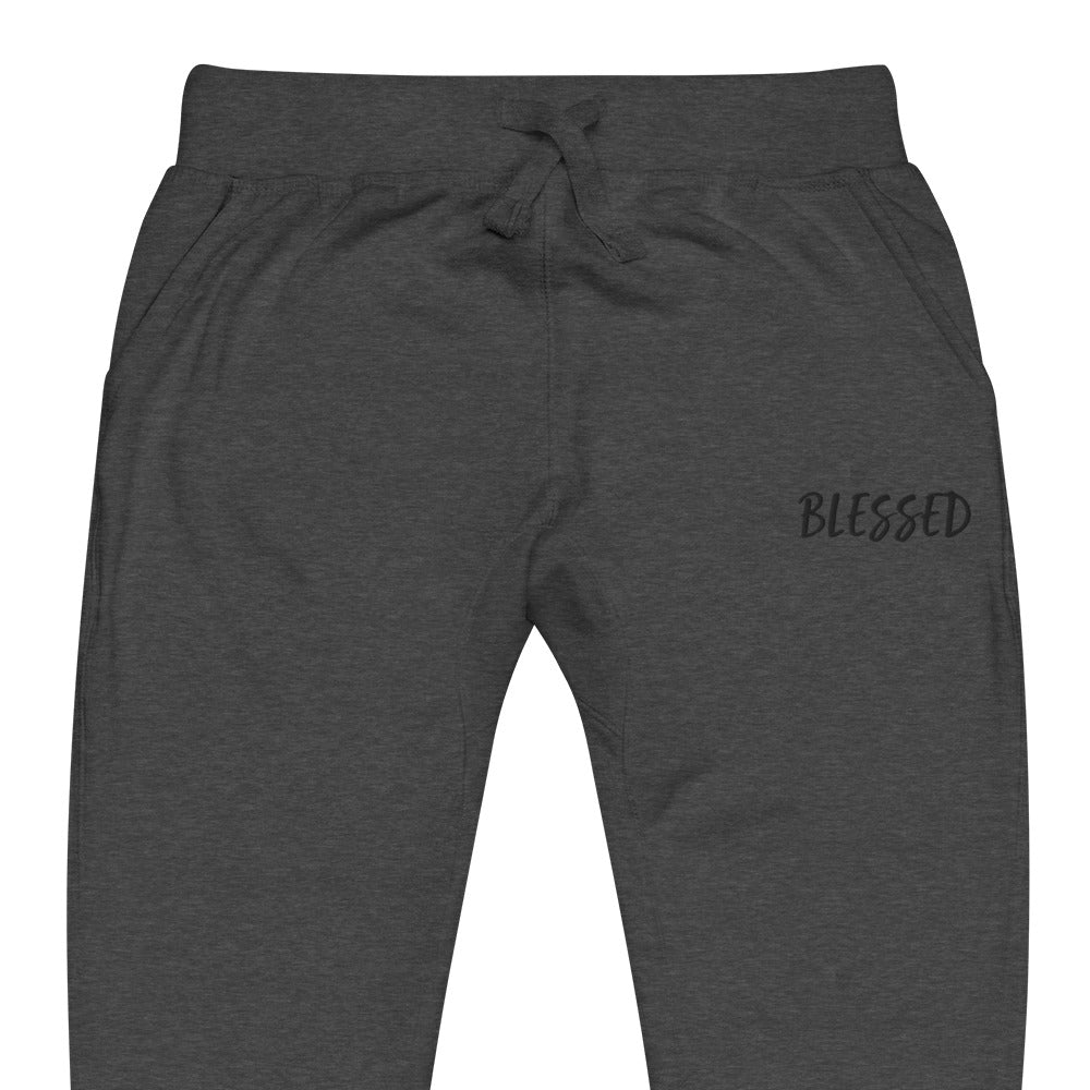 BLESSED BY XCLUSIF POETIX EMBROIDERY Unisex fleece sweatpants