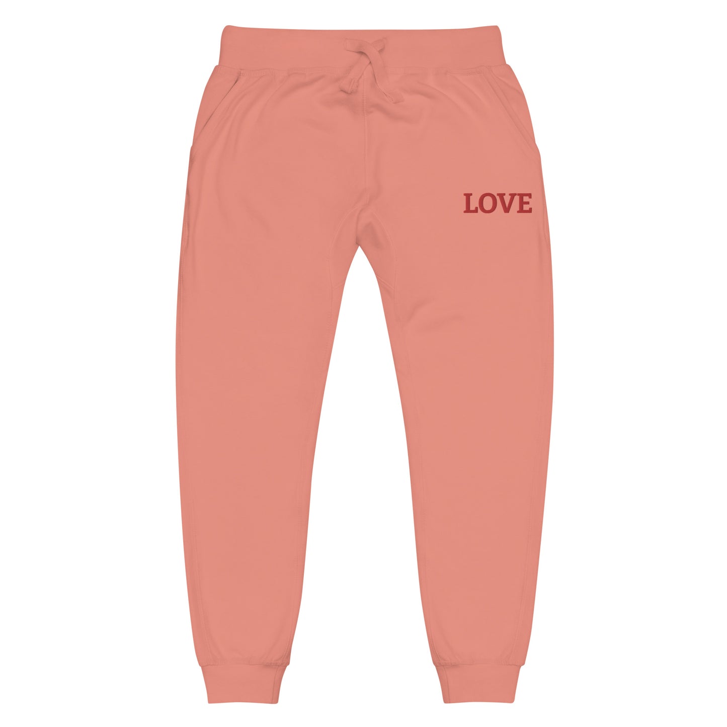 LOVE BY XCLUSIF POETIX Embroidery Unisex fleece sweatpants