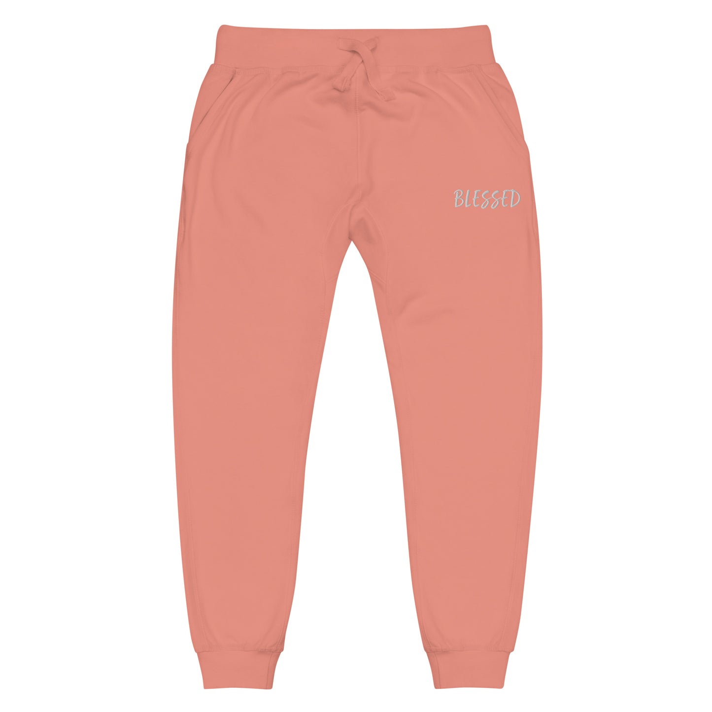 BLESSED BY XCLUSIF POETIX Embroidery Unisex fleece sweatpants