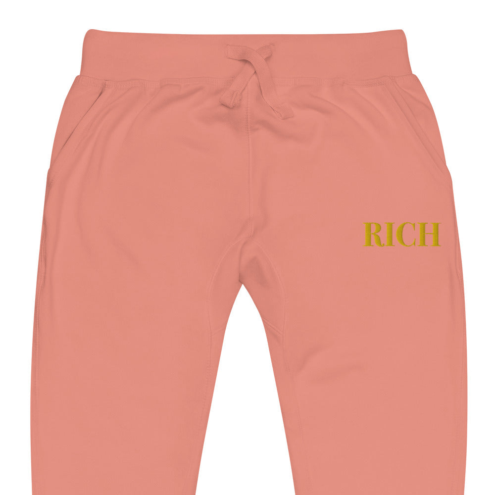 RICH BY XCLUSIF POETIX Embroidery Unisex fleece sweatpants