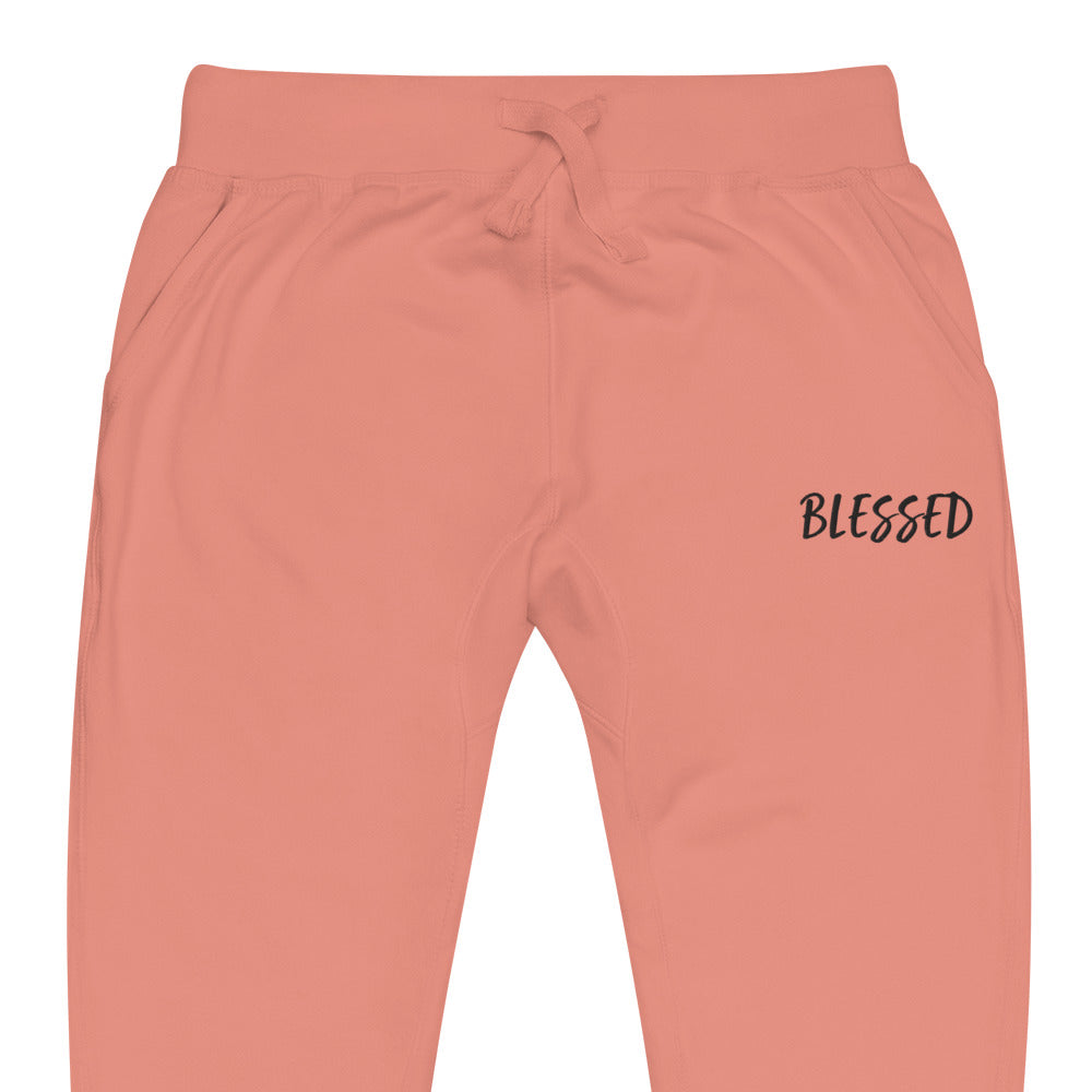 BLESSED BY XCLUSIF POETIX EMBROIDERY Unisex fleece sweatpants