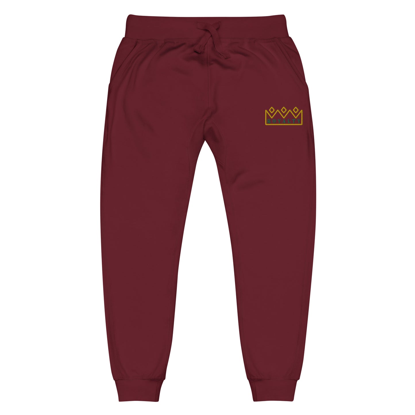 ROYALTY BY XCLUSIF POETIX Embroidery Unisex fleece sweatpants