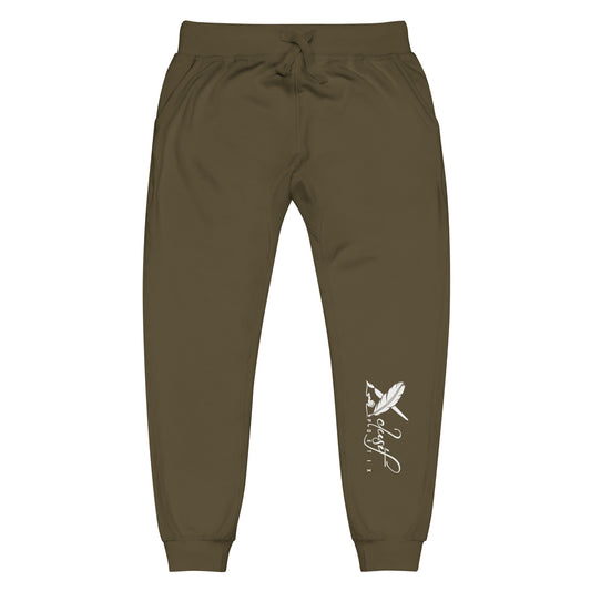 XCLUSIF POETIX WHITE LOGO Unisex fleece sweatpants