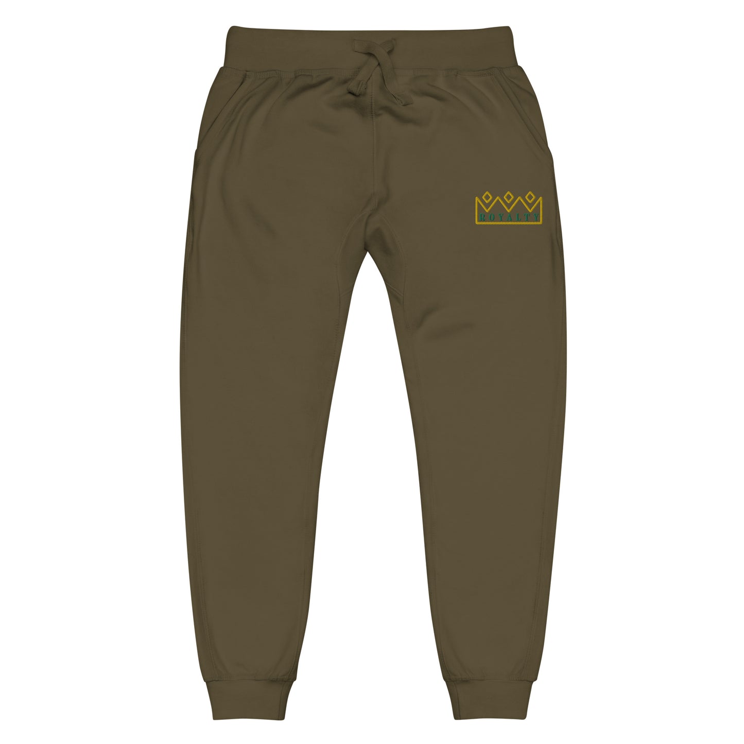 ROYALTY BY XCLUSIF POETIX Embroidery Unisex fleece sweatpants