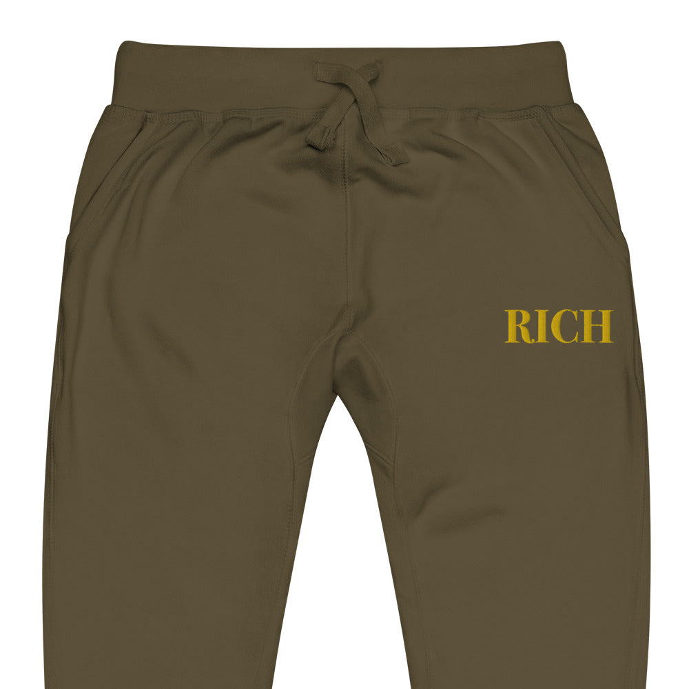 RICH BY XCLUSIF POETIX Embroidery Unisex fleece sweatpants