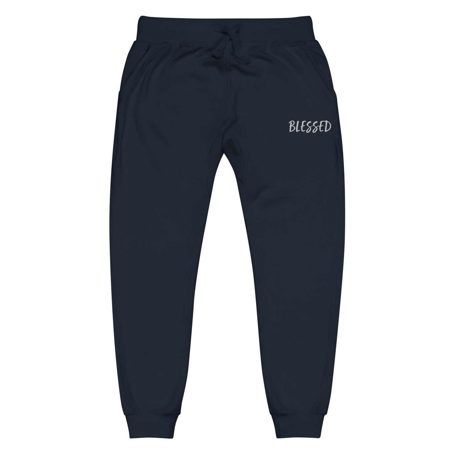 BLESSED BY XCLUSIF POETIX Embroidery Unisex fleece sweatpants