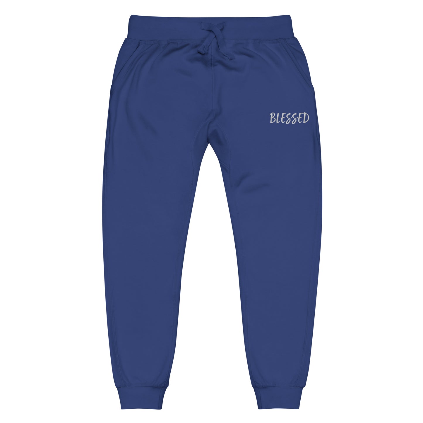 BLESSED BY XCLUSIF POETIX Embroidery Unisex fleece sweatpants