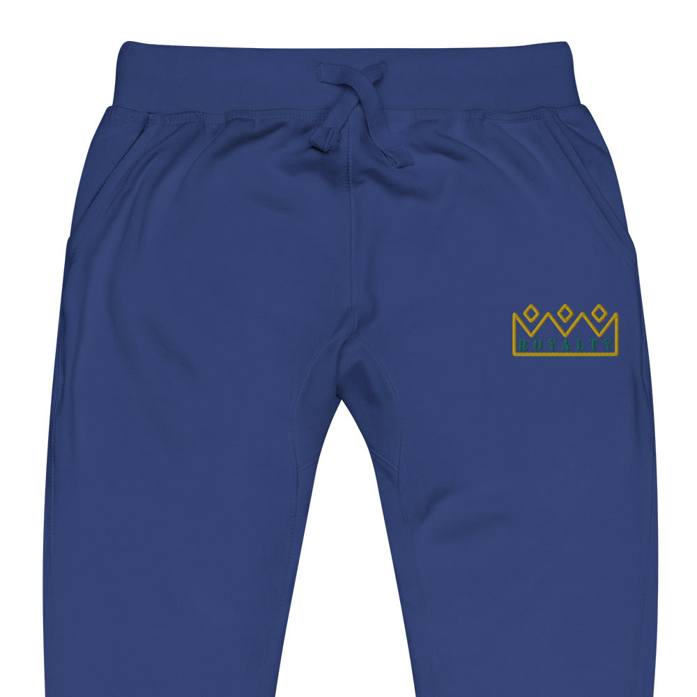 ROYALTY BY XCLUSIF POETIX Embroidery Unisex fleece sweatpants