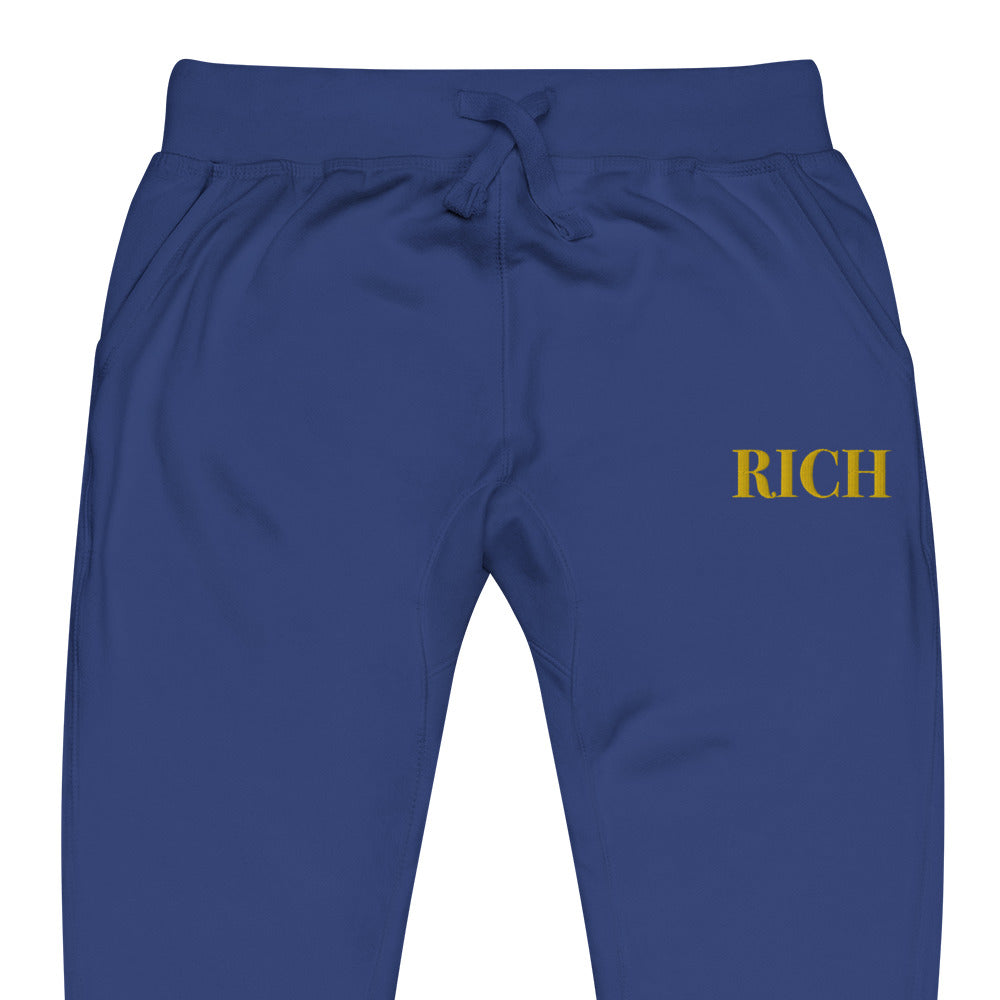 RICH BY XCLUSIF POETIX Embroidery Unisex fleece sweatpants