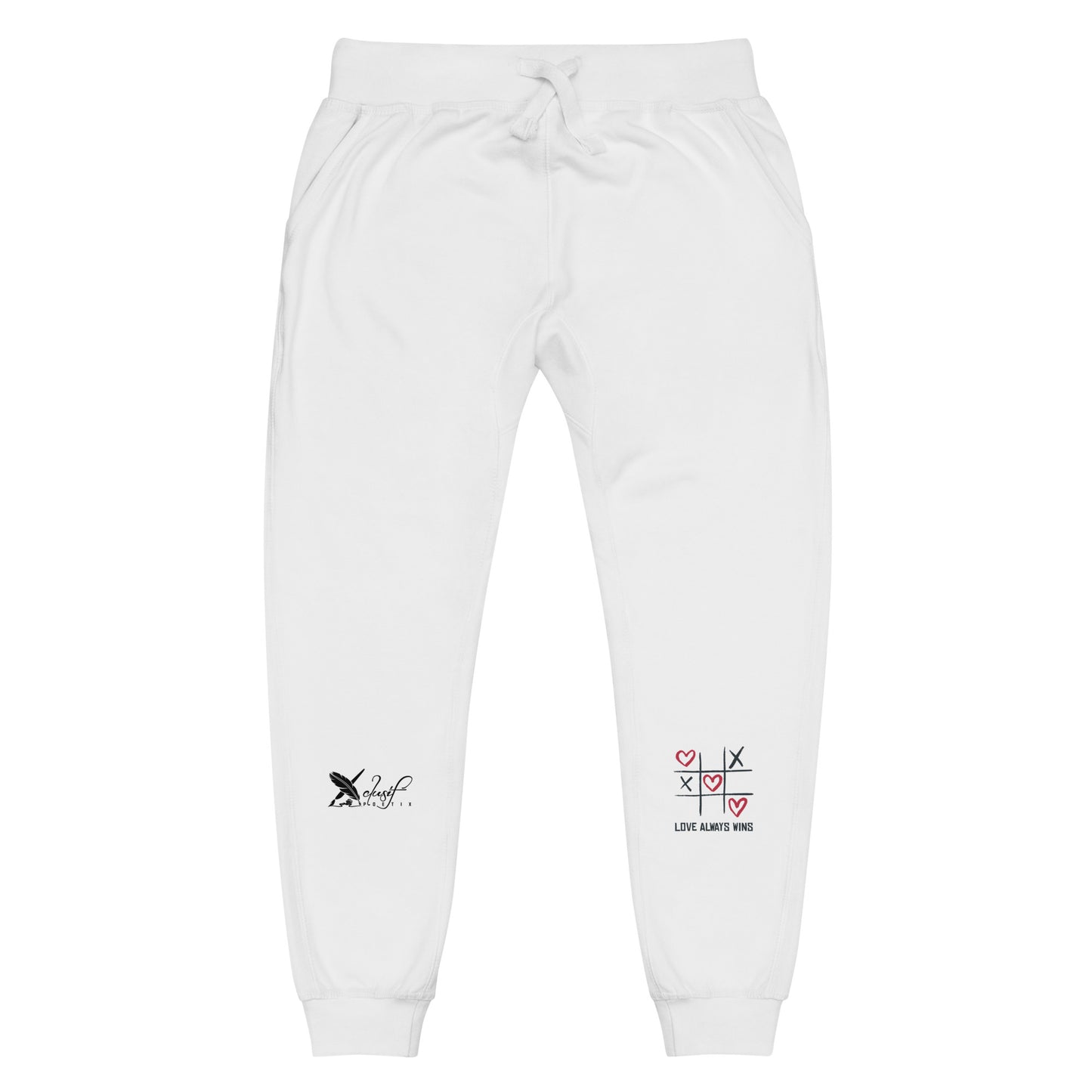 "LOVE ALWAYS WINS" BY XCLUSIF POETIX Unisex fleece sweatpants