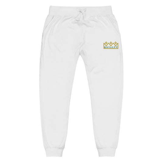 ROYALTY BY XCLUSIF POETIX Embroidery Unisex fleece sweatpants