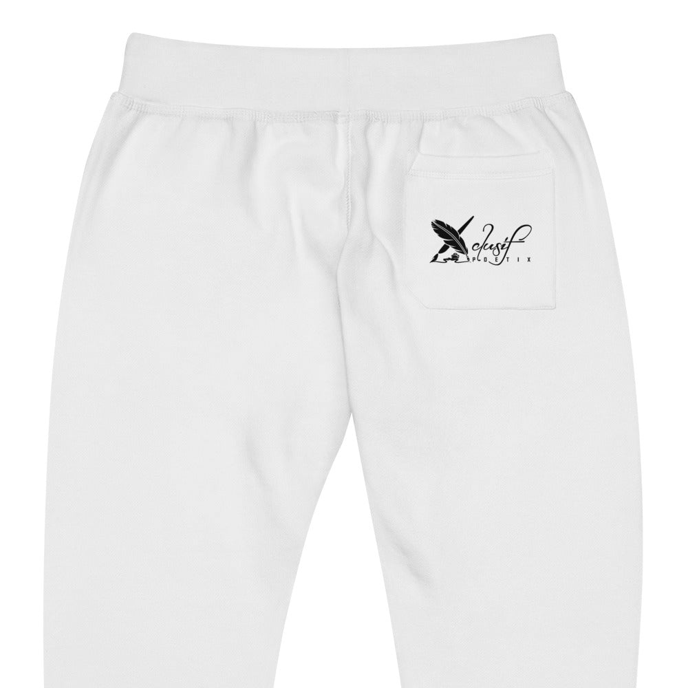 XCLUSIF POETIX BLACK LOGO Unisex fleece sweatpants