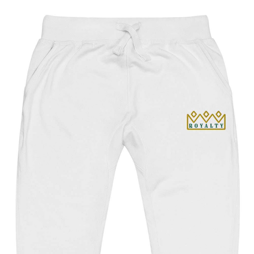 ROYALTY BY XCLUSIF POETIX Embroidery Unisex fleece sweatpants